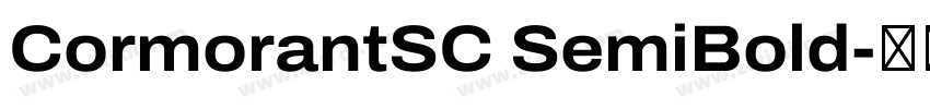 CormorantSC SemiBold字体转换